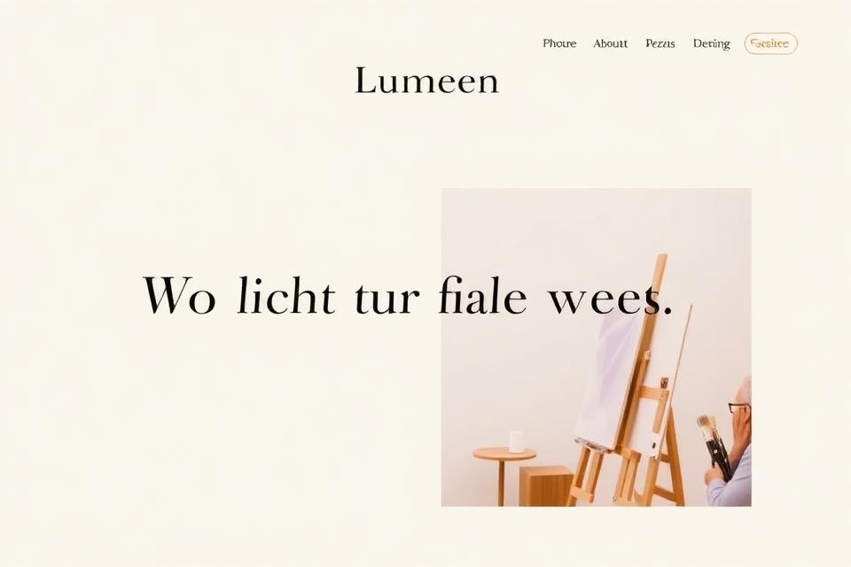 Demo-Website Atelier Lumen