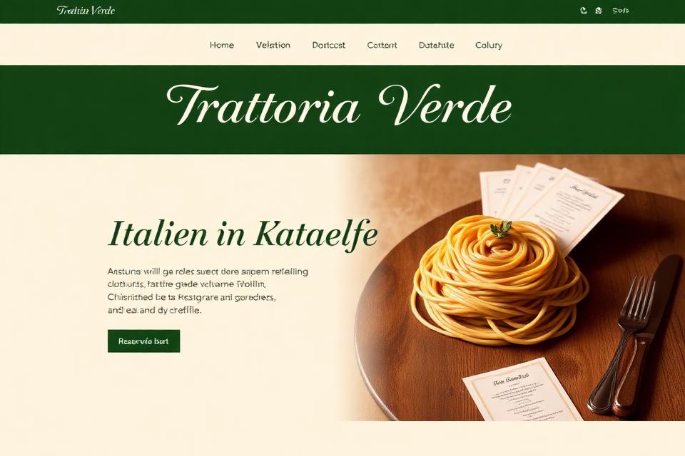 Demo-Website Trattoria Verde