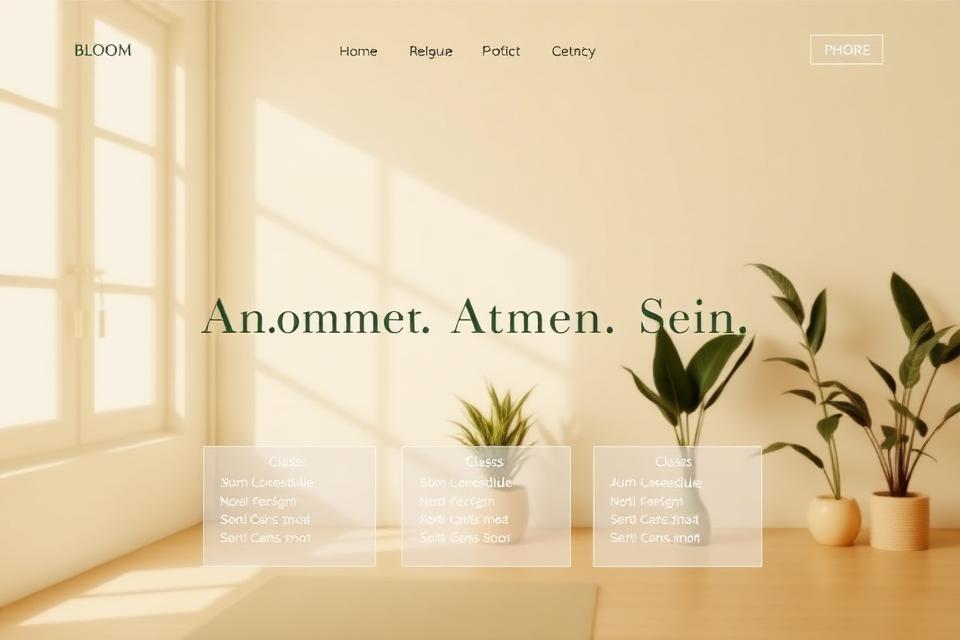 Demo-Website Bloom Yoga
